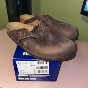 Birkenstock Boston Clog - Oiled Leather Habana - Brand New w/ Box